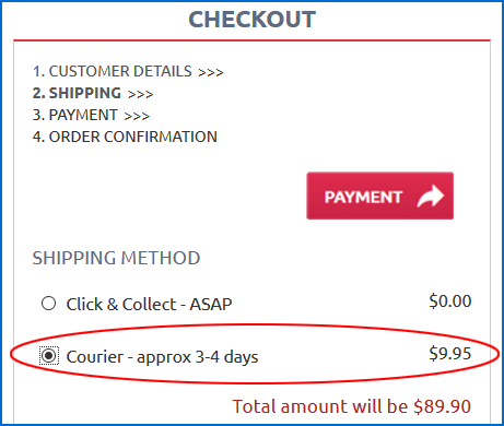 Delivery Cost Calculator at Sportspower Super Warehouse